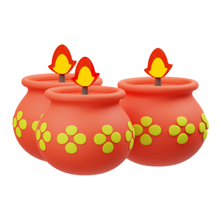 Candle  3D Illustration