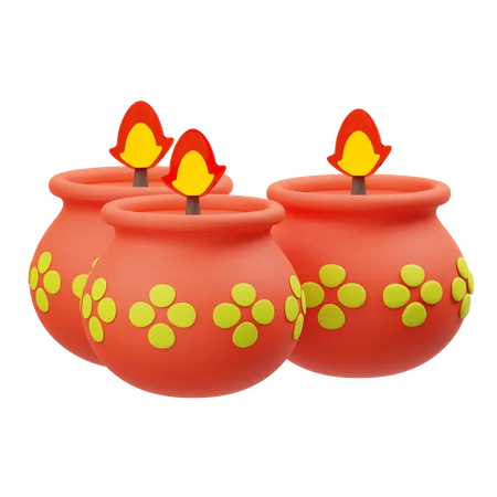 Candle  3D Illustration