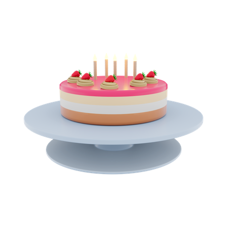 Candle Cake  3D Icon