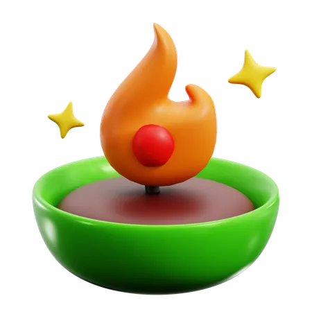 Candle Light  3D Icon