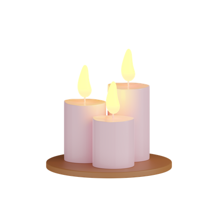 Candles  3D Icon