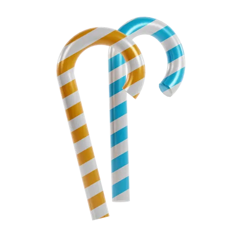 Candy Cane  3D Icon