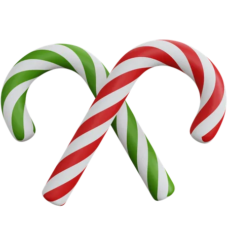 Candy Cane  3D Icon