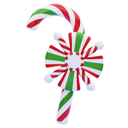 Candy Cane Ornament  3D Icon