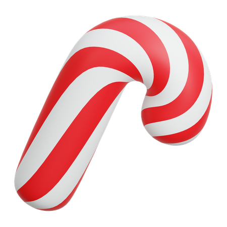 Canne en bonbon de Noël  3D Icon