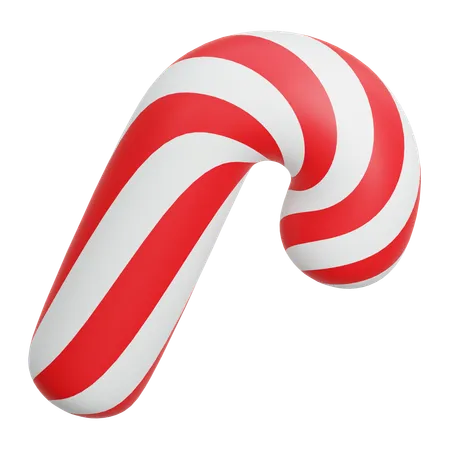 Canne en bonbon de Noël  3D Icon