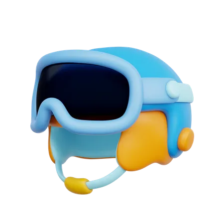 Capacete de inverno  3D Icon