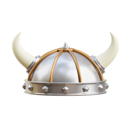 Capacete viking  3D Icon