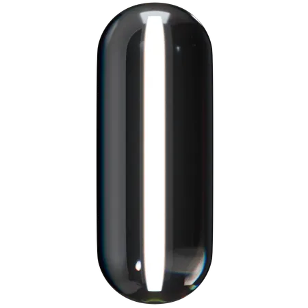 Capsule Abstract Shape  3D Icon