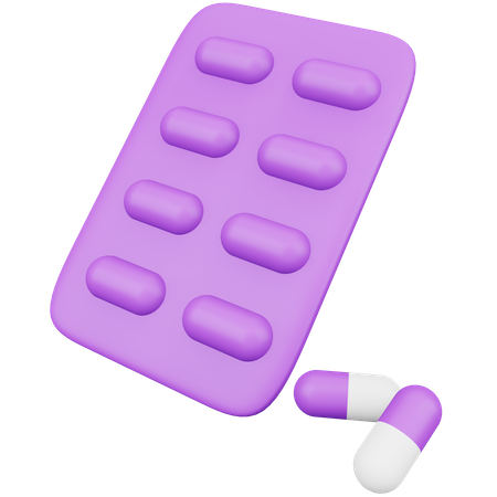 Capsule Blister  3D Icon