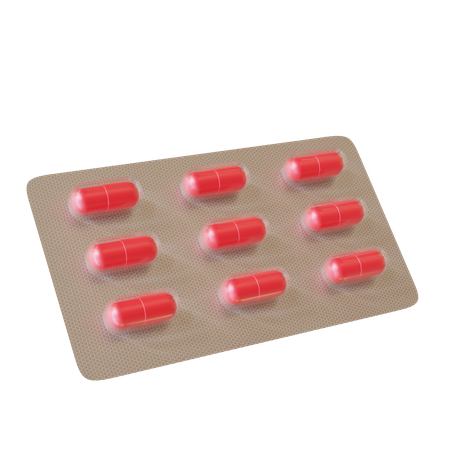 Capsule Blister  3D Icon