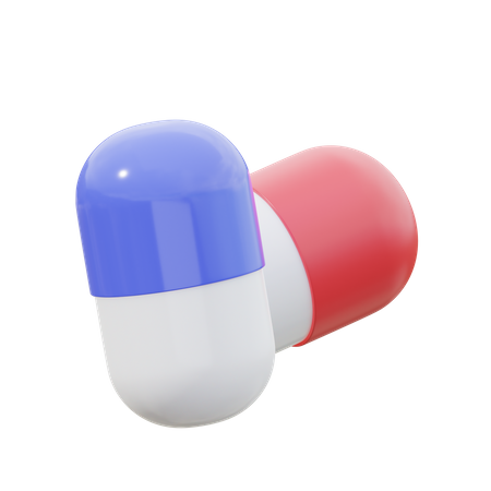 Capsule Medicine  3D Icon