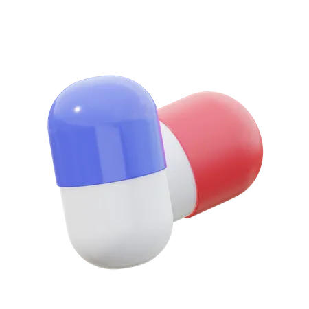 Capsule Medicine  3D Icon