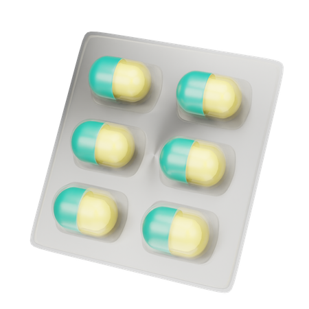 Capsule Strip  3D Icon