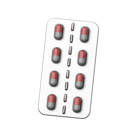 Bande de capsules  3D Icon