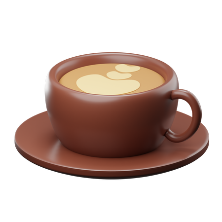 Café capuchino  3D Illustration