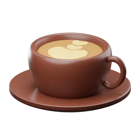 Café capuchino  3D Illustration