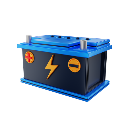 Car Battery  3D Illustration