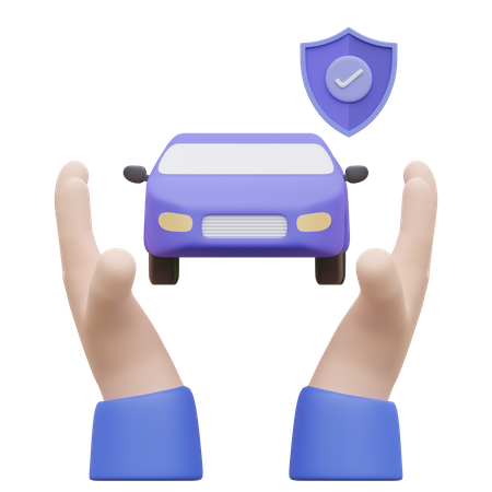 Car insurance  3D Icon