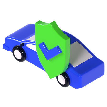 Car insurance  3D Illustration