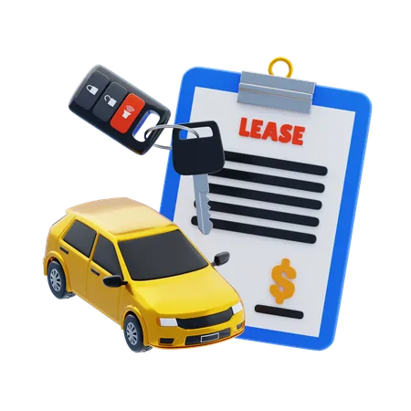 Car Leasing  3D Icon