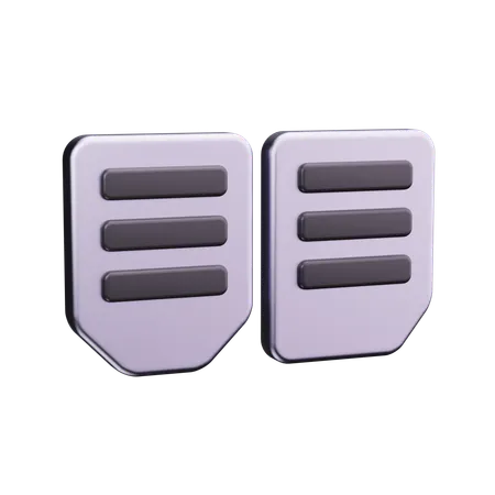 Car Pedal  3D Icon