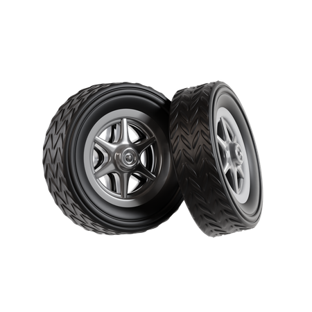 Car Wheel  3D Icon