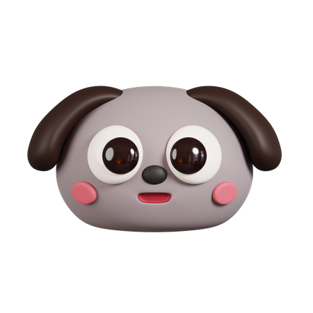 Cara de cachorro  3D Emoji