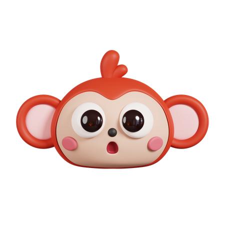 Cara de macaco  3D Emoji