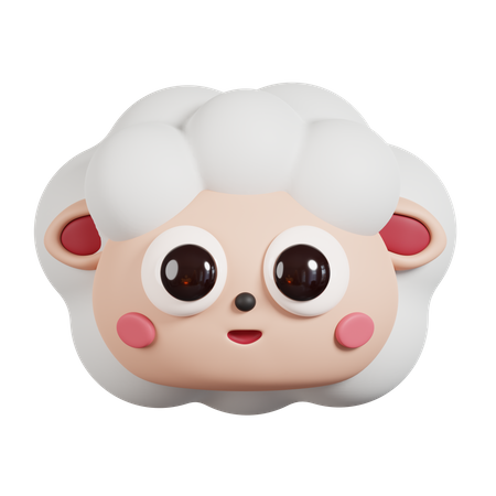 Cara de ovelha  3D Emoji