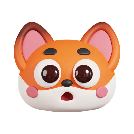 Cara de raposa  3D Emoji