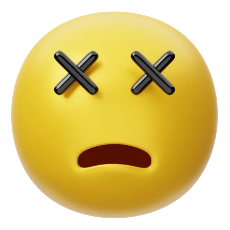 Cara muerta  3D Emoji