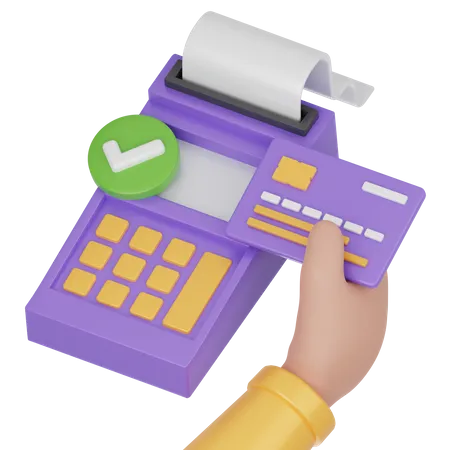 Card Swipe Machine  3D Icon