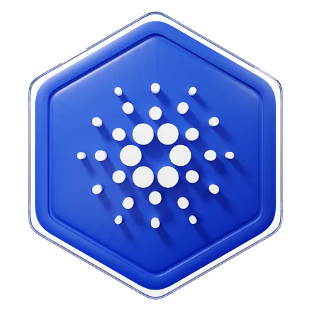 Distintivo Cardano (ADA)  3D Illustration