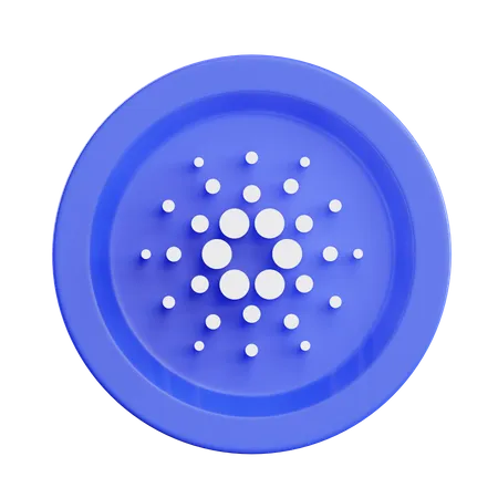 Criptomoneda cardano ada  3D Illustration