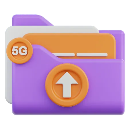 Carga de datos 5g  3D Icon