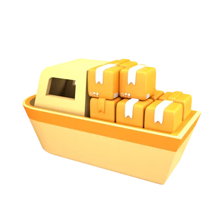 Cargo Ship  3D Icon