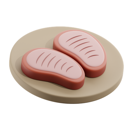 Carne  3D Icon