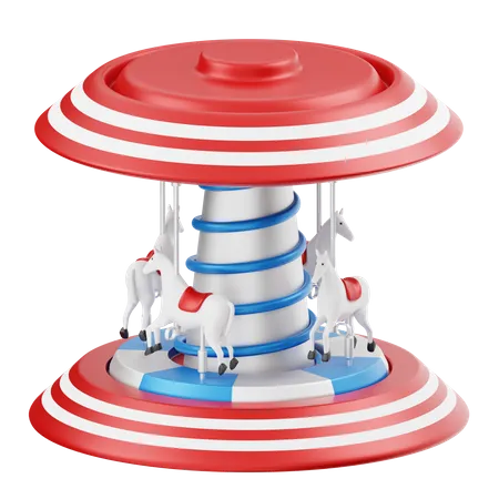 Carousel  3D Icon