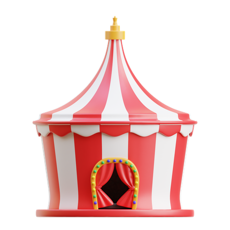 Tienda de circo  3D Icon