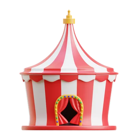 Tienda de circo  3D Icon