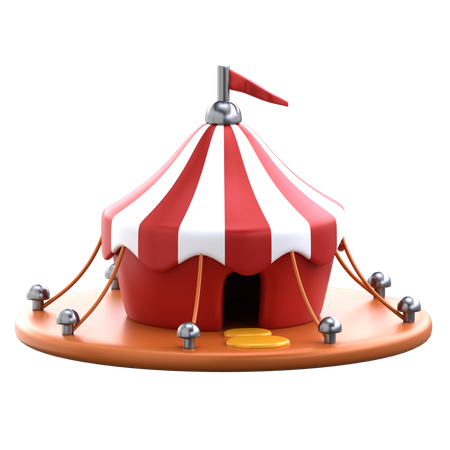 Tienda de circo  3D Icon