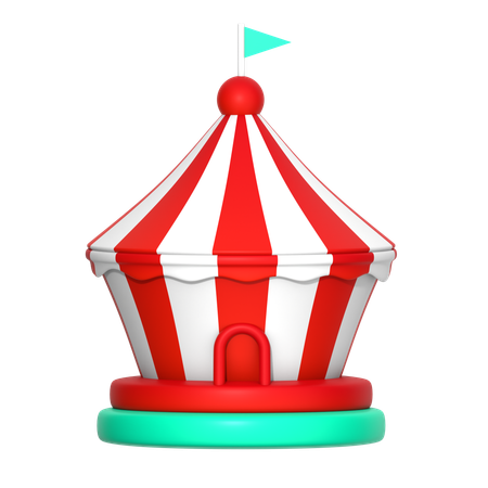 Tienda de circo  3D Icon