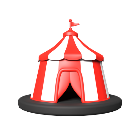 Tienda de circo  3D Icon