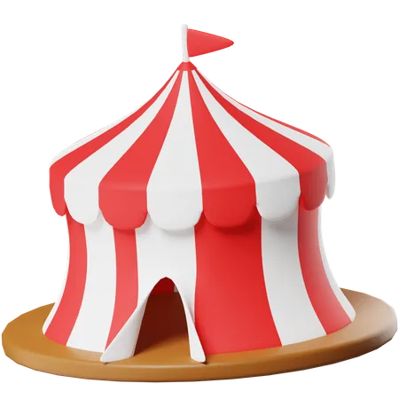 Tienda de circo  3D Icon