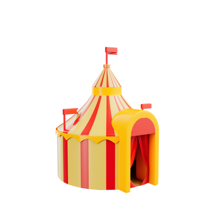 Tienda de circo  3D Icon