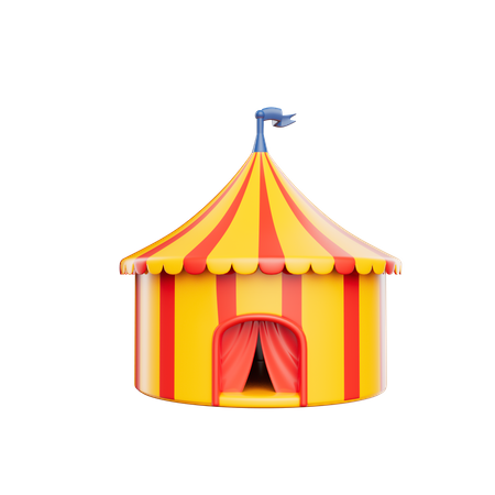 Tienda de circo  3D Icon