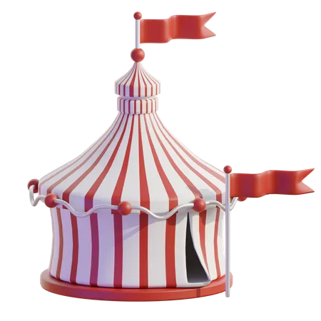 Tienda de circo  3D Icon