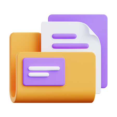 Archivos de carpeta  3D Icon