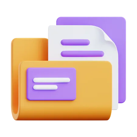 Archivos de carpeta  3D Icon